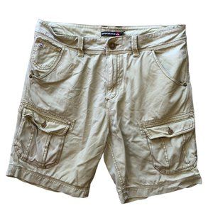Mens Cream and Tan Shorts